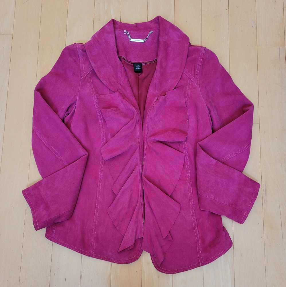 White House Black Market Suede Jacket